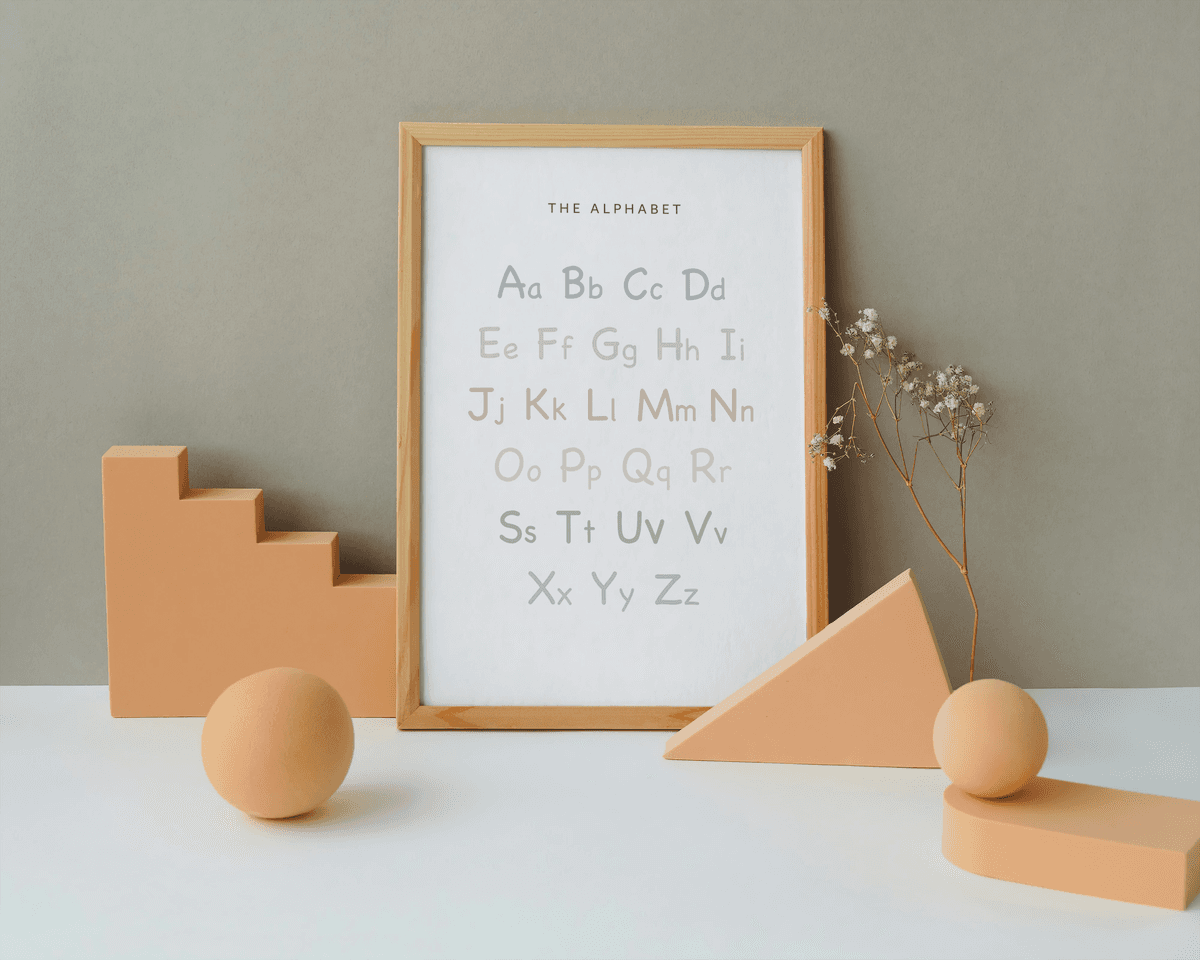 Minimalist Alphabet Poster Printable