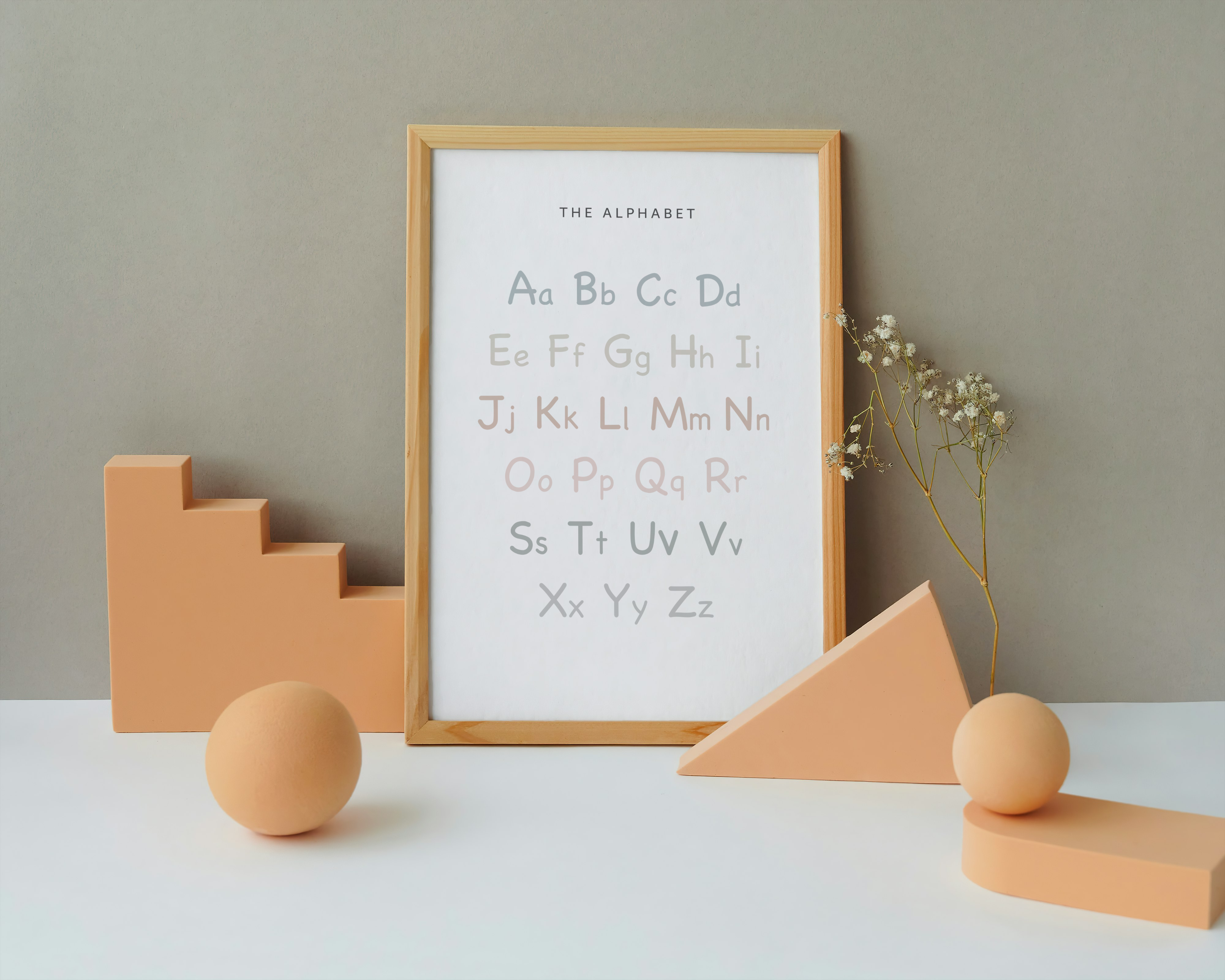 Minimalist Alphabet Printable Poster 